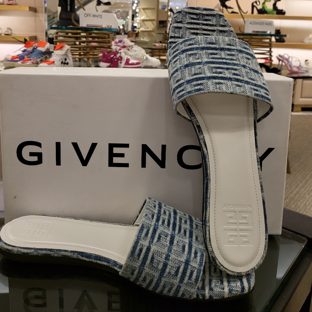Givenchy Jacquard Slide Sandals